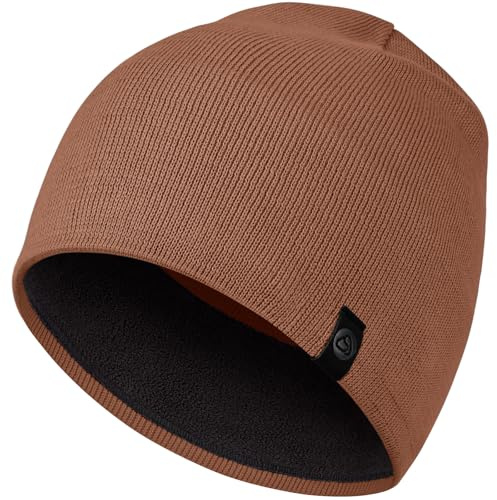 AOPREL Mütze Herren Winter, Baumwolle Mütze Damen, Weich Strickmütze Herren | Warme Bequem Fleece Beanie Mütze, Winddichte Wintermütze Unisex Laufmütze