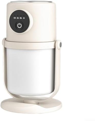 ComfyHarbor Humidificador inalámbrico de doble niebla recargable por USB de 280 ml y difusor de aceite esencial para coche con batería de 1800 mAh para oficina en casa (albaricoque)