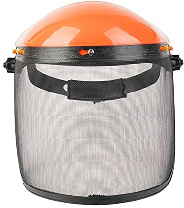 Casco di sicurezza per motosega, per disboscatore, decespugliatore, taglio elettrico, cappucci arancioni