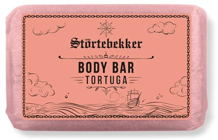 Störtebekker Premium Body Bar Tortuga Solid Shower Gel Men & Women Solid Shower Soap Natural Cleaning, Wonderful Fragrance Handmade & No Additives (1 x 120 g)