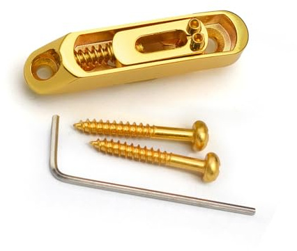 4 String E Bass Bridge Gold-Plated String Body Design With Adjustable Brass Saddles For Easier Installation Bass Bridge