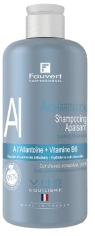 Fauvert Professionnel Shampooing Anti-Démangeaisons Apaisant 250ml | Cuir chevelu sensible, Antipelliculaire, Hydrate et apaise, Anti-irritation, Homme et femme, Fabriqué en France