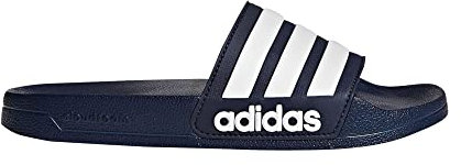 Adidas CF Adilette, Scarpe da Squash Uomo, Blu Conavy Ftwwht Conavy Conavy Ftwwht Conavy, 40.5 EU