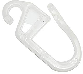 Gardinia Ganci per Tenda qualità-Pom Bianco Grezzo, Confezione da 10 pz, per Ø 12 mm, unità