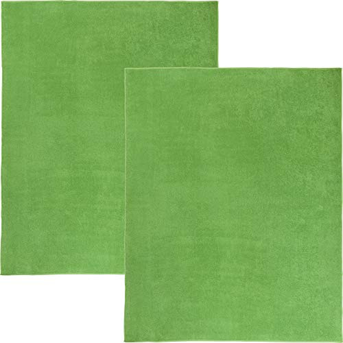 Erwin Müller Strandtuch XXL 2er-Pack grün Größe 150x200 cm, Familien-Strandtuch, Badetuch, Frottiertuch, Liegetuch, Sommerdecke, Picknickdecke - saugfähig, temperaturausgleichend%Größe%