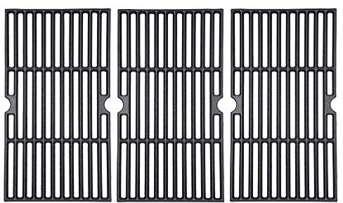 BBQration 3er Pack 16 7/8 Zoll CIF876C mattes Gusseisen-Grillrost teile für Charbroil 463436213, 463436214, 463441312, 463420508, 463441512, 463440109, Master Chef Hinterhof und mehr.