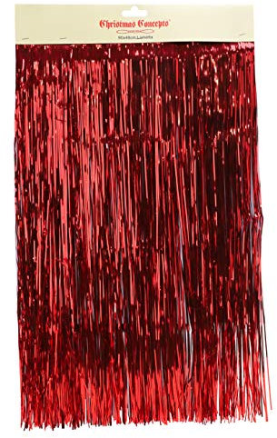 Lametta splendente - Decorazioni per L'albero di Natale (Rosso)