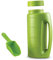 Ysoom Small spreader 2 L Small spreader bottle with shovel Adjustable grit container and hand spreader for sand, salt, grit, fertilizer, seeds