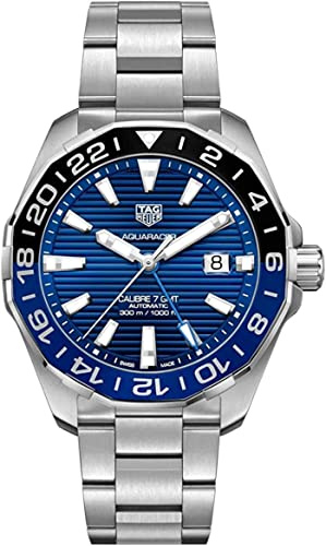 TAG Heuer Orologio Aquaracer GMT 43mm Calibre 7 blu automatico Acciaio WAY201T.BA0927 - Default Title
