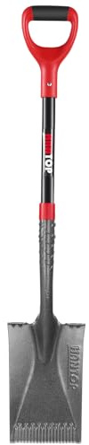 HANTOP Garden Shovel Flat Spade Edge Shovels Trenching Spades with Fiberglass Handle for Gardening Lawn Edging,43 inches