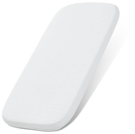 NeoBorn Baby Bassinet Mattress Pad, 32 x 18 Dual Sided Comfort Gel Memory Foam Mattress with Removable Breathable Soft Tencel Cover Fit for RONBEI/Ingenuity/Cuddor Baby Bassinet