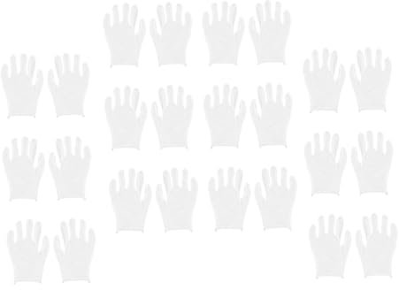 UPKOCH 12 Paare Schutzhandschuhe Wenwan-handschuhe Komfortabel Untersuchungshandschuhe Unterziehhandschuhe Bequeme Handschuhe Maßbandhalter Weiß Baumwoll-handschuhe Wen Wan Arbeit