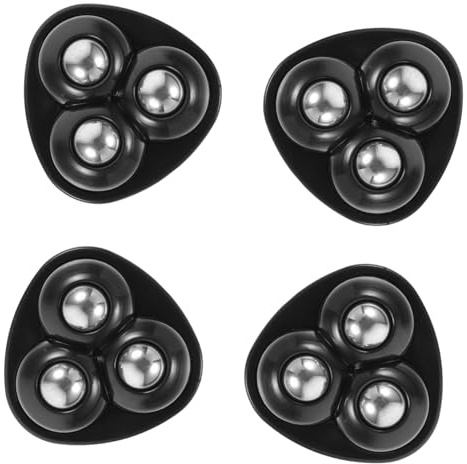 KICHOUSE 4pcs Adhesive Pulley Mini Swivel Casters Sticky Wheels for Trash Can Storage Bin Appliance