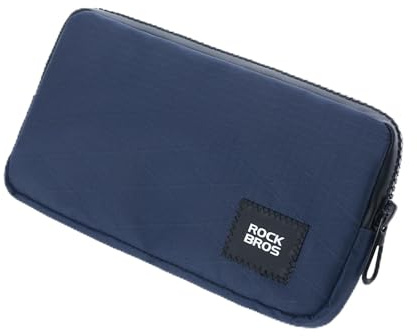 ROCKBROS Mini Geldbörse für Damen Herren, Geldbeutel für Münzen Kreditkarte | Geldbeutel Radfahren mit Reißverschluss, Schlüssel Handytasche Violett