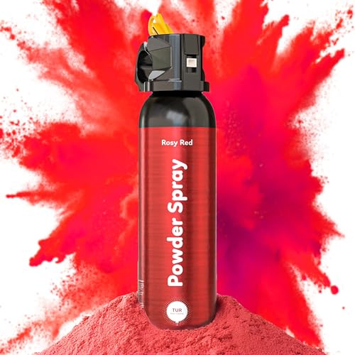 Red Smoke Bomb Powder Cannon Gender Reveal Fire Extinguisher Biodegradable| Launches 25ft | 10 Second Spray | Holi Color Decorations for Photoshoots, Festivals, Celebrations | TUR Party Supplies