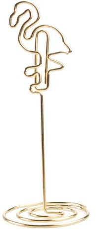 TOGEVAL 5 Stück Memo-clips Aus Metall Nachrichten-clips Desktop-clips Heimdekorationen (flamingo Flugzeug Notiz Umschlag Monstera)