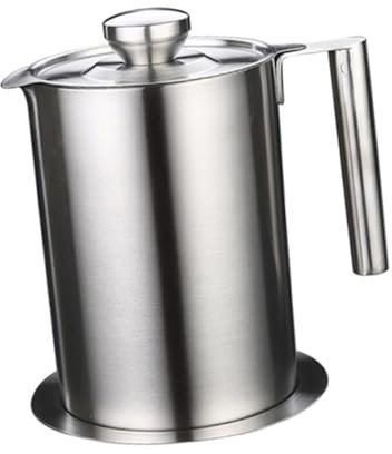 IMIKEYA 1pieza Bote De Inoxidable Con Colador De Filtrador De Para Cocina Para Reutilización Casa y Restaurantes