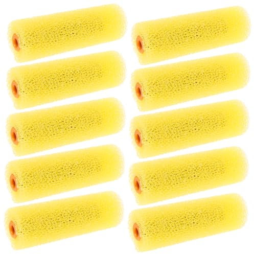 SHINEOFI 1 Satz Malerrollen Bezüge Für Wand Und Deckenmalerei Einfache Handhabung Langlebig Und Waschbar Für Verschiedene Malprojekte 10 Stück