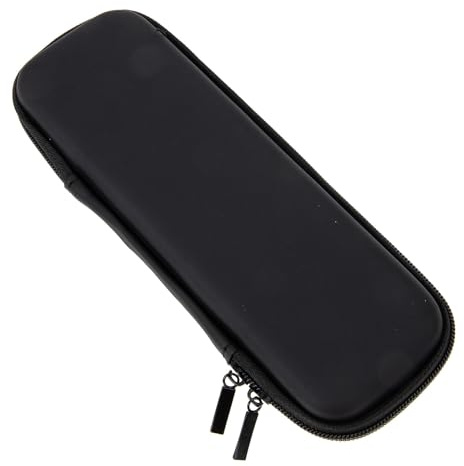 Eva Mundharmonika Etui Schwarz mit Reißverschluss, Tragbarer Schutz | Aufbewahrungsbox Ausführung Polyester, mit Netzfach Mundharmonika Halter, für Mundharmonikas