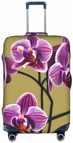 XZDZWK Schöne Orchideen-Kofferhüllen, kratzfest und staubdicht, mit personalisiertem Design für Reisen, Business und Outdoor, weiß, XL