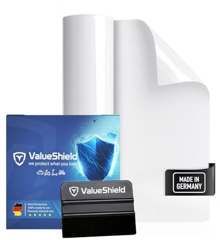 ValueShield Transparente Lackschutzfolie 10cm x 100cm – Selbstklebende Schutzfolie für Auto, Motorrad & Fahrrad – universell für alle glatten Oberflächen
