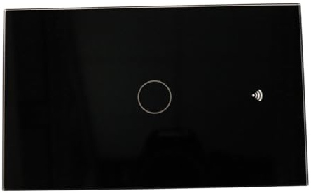 Interruttore Led Dimmer Taglio Di Fase, Pannello Touch 1 Tasto, Colore Nero, WIFI + Bluetooth, APP TUYA Smart Life, 220V 10A, 120X72X38mm Per Scatola 503, IP20