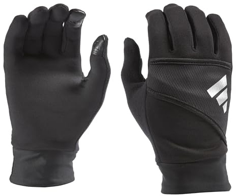 Adidas Men's Dash 2.0 Reflective Gloves, Black - Medium/Large