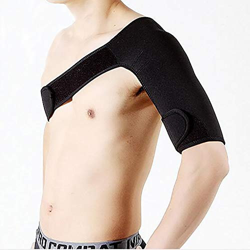 HELIALTH Schulterbandage, Unterstützung der Rotatorenmanschette und einstellbare Kompressionsmanschette, leicht und atmungsaktiv, beugt Luxationen vor,Left