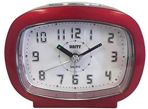 Unity Réveil avec lumière LED Rouge et Bleu, 9 x 7,5 x 4,5 cm, 5 x 4,5cm