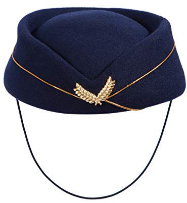 VALICLUD Stewardess- Kappe Männer Halloweenkostüm Stewardess Hut Größe 53 Pilotenmütze Stewardess Kostüm Krankenschwester Kostüm Damenhüte Vintage-accessoires Luft Fräulein Handhaben Pirat