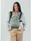 Isara The One Baby Carrier für Neugeborene ab Geburt (0-4 Jahre) bis 20 kg –mitwachsende Fullbuckle Rucksacktrage mit Schnallen ohne Binden –Bauch-, Hüft- & Rückentrage –Babytrage (Sage Green Linen)