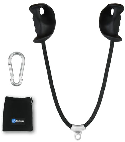 HXD-ERGO Trizeps Bizeps Seil Ergonomisches Griffe, Trizepsseil Gedrehtes Seil Bizeps Trizepstau zum Herunterziehen mit Rutschfesten Gummigriff für das Fitnessstudio zu Hause