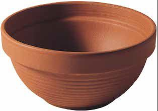 Made in Italy Ciotola Rigata in Terracotta – Fioriera in Cotto, Diametro 27 cm, Altezza 13 cm