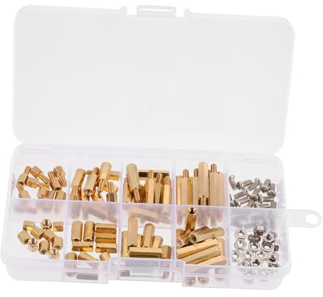 Gatuida Hexagon Socket Screws Box Hexagonal Brass Column Brass Column Nut