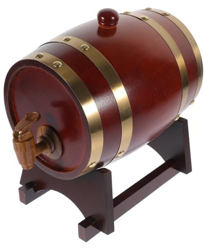 LABRIMP 1 Juego Barril de Vino dispensador de Bebidas barriles de Vino de Madera Barril de Cerveza Barril Madera decoración Vintage Accesorios de decoración de Escena Barras