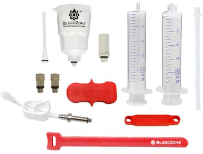 BleedZone Universal Bremsenentlüftungsset für Shimano, Tektro, Magura Hydraulische Bremsen, Ideal für Shimano Bremsen, Shimano Bremsenentlüftungsset, MTB & Rennräder, Einfache Fahrradwartung für
