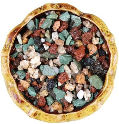 MEETOZ Mix di ciottoli di pietra lavica per orticoltura, rocce granulose decorative per paesaggio, pomice emendamento del terriccio, additivo per piante grasse, bonsai di cactus, riempitivi per vasi