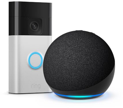 Echo Dot (Newest gen) + Ring Battery Video Doorbell (2024 release), with Alexa+ Early Access