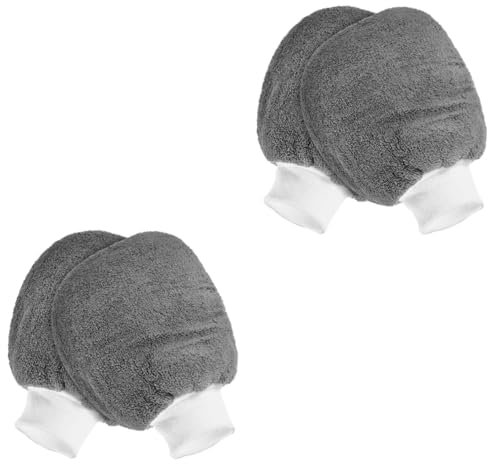 Zerodeko 2 Series Guante De Lavado De Auto De Guantes De Limpieza De Microfibra Detallado Y Lavado De Vehículos Redondeado Y Protección Extra Reutilizables Y Fáciles De Limpiar 2 Piezas*2