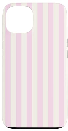 Carino Ligh Rosa A Righe Geometriche Linee Pattern Custodia per iPhone 13