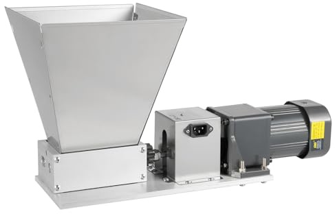 Molinillo eléctrico de grano de acero inoxidable, molinillo de rodillo de cereales, molinillo de cereales, molinillo de alimentos, molino de malta, amoladora multifunción, 75 rpm, 60 W, 4 l, 20 kg (44