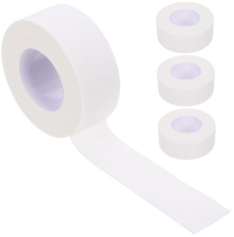 SMASOLO 4 Rolls Breathable Self Adhesive Medical Tape Tearable Cotton Cloth Strips for Hospital Use Blister Protection and Scar Support
