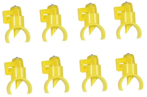 Gogogmee 10 Stück Hühnertränke Hühnertrinker Wasserzufuhr Hühner Trinkwasser Tränkebecher Für Geflügel Geflügelwassernippel Kit Geflügelwassertrinker Brustwarzen Clip Geflügel Tränken Gelb