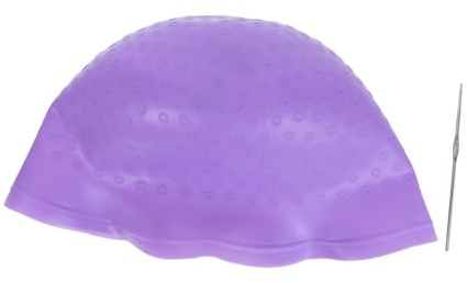 Vaguelly Gorro de Silicona para Mechas Flexible y Reutilizable con Gancho para Teñir Cabello y Fácil de Limpiar Herramienta Profesional para Tintes y Doméstico