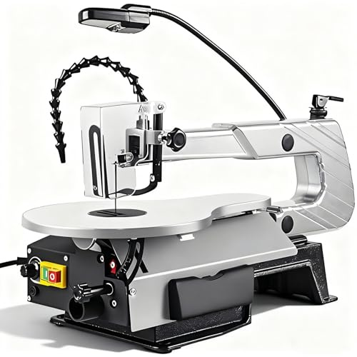 HuanEssentric 150W Scie Fil électrique Bureau,Scie D'établi électrique avec Table Travail Métal Inclinable 45 °,Scie Ruban avec Lame pour Travail du Bois,L'artisanat Et Le