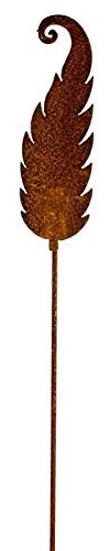Manufaktur Lichtbogen Rost Gartenstecker Farn 60 cm