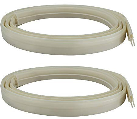 RecPro Lot de 2 joints d'aération de toit en vinyle blanc de 129,5 cm pour évents de toit Ventline, Hengs et Camco fabriqués en Amérique