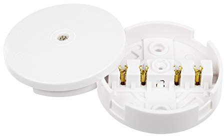Invero 20A Junction Box 4-Terminal (59mm) - Suitable for Domestic and Commercial Uses - White