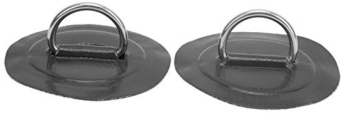 VGEBY D-Ring Pad, 2-teiliges D-Ring-Patch aus Hochfestem Edelstahl für PVC-Schlauchboote, Flöße, Beiboote, Kajaks, Kanus und Surfbretter