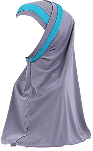 Zhiyao Damen Hijab Muslimische Muslimische Frauen Schal Kopfbedeckung Hidschab Islamische Gesichtsschleier Turban Hals Chemo Kappe Bandana Haartuch Beanie Mützen